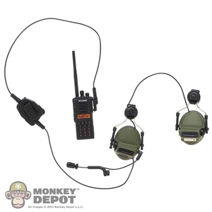 Radio: Easy Simple Standard VX-929 w/Comtac 3 Headset and Headset Rail  Adaptor