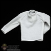 Shirt: Hot Toys White Split Collar Long Sleeve Shirt