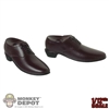 Shoes: Shark Toys 1/12th Mens Molded Brown Dress Shoes