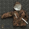 Coat: Ujindou Mens Pea Dot Camouflage Reversible Parka