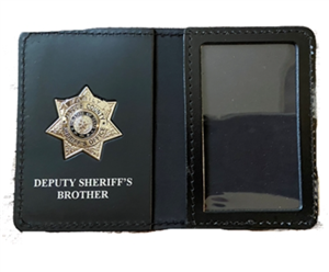 Harris County Sheriff Office Deputy Sheriff's Brother Family Wallet with Badge