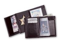 Perfect Fit Recessed Badge Wallet w/ Single ID window (ID Size 2-1/2" x 4")