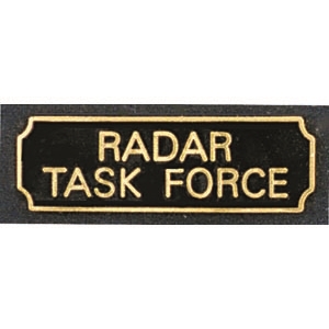 Radar Task Force Award Bar