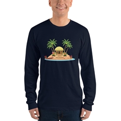Christmas in Hawaii - Happy Huladays / Mele Kalikimaka Men's Long sleeve t-shirt