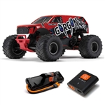 ARRMA 1/10 GORGON 4X2 MEGA 550 Brushed MT RTR with Battery and Charger - Red