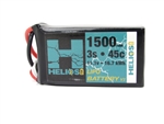 Helios RC 3S 11.1V 1500mAh 45C LiPo Battery - XT60