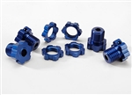 Traxxas 17mm Wheel Hubs, Wheel Nuts and Screw Pins (Blue)
