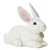 Realistic Stuffed White Rabbit 10 Inch Plush Animal by Aurora