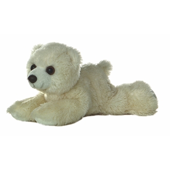 Little Arctic the Stuffed Polar Bear Mini Flopsie by Aurora