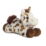 Little Gypsy the Stuffed Brown Spotted Horse Mini Flopsie by Aurora