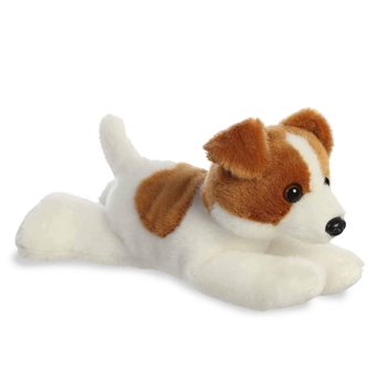 Little Jackie the Stuffed Jack Russell Terrier Mini Flopsie by Aurora