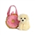 Fancy Pals Plush Dog with Yummy Donut Bag by Aurora