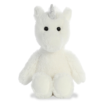 Stuffed White Unicorn Cuddly Friends Plush by Aurora