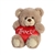 Small Teddy Bear with Plush Love Heart by Aurora