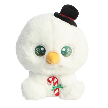 Stuffed Snowman with Snowflake Eyes by Aurora