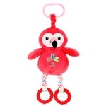Huggy Huggables Baby Safe Plush Flamingo Activity Toy with Sound by Fiesta