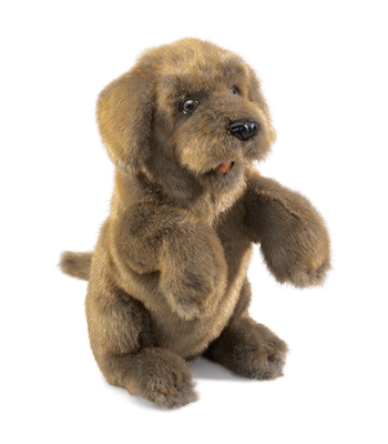 Full Body Sitting Dog Puppet by Folkmanis Puppets