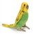 Lifelike Yellow Parakeet Stuffed Animal by Hansa