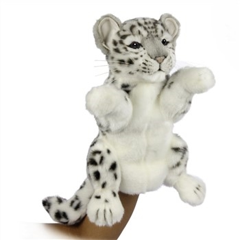 Handcrafted 12 Inch Lifelike Full-Body Snow Leopard Puppet by Hansa