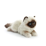 Lifelike Siamese Cat Stuffed Animal by Nat and Jules