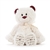 Mini LOVED Plush Cream and Red Teddy Bear by Demdaco