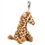Small of the Wild Clip On Stuffed Giraffe by Wildlife Artists