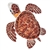 Stuffed Hawksbill Sea Turtle Mini Cuddlekins by Wild Republic