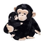 Mom and Baby Chimpanzee Stuffed Animals by Wild Republic