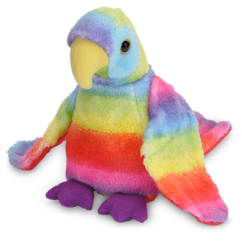 Pocketkins Small Plush Rainbow Macaw by Wild Republic