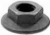 M6-1.0 Metric Spin Lock Nuts With Serrations 17mm Flange