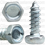 #8 X 1/2" Indented Hex Head Tapping Screws Zinc