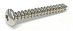 25 #10-12 x 1 1/2" (FT) Self-Tapping Screws Sqare Pan Head Type A Stainless A2 (18-8)