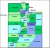 Laminated Map of Duchesne County Utah