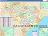 South Carolina State Zip Code Map