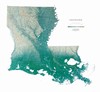 Raven Wall Map of Louisiana