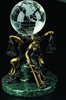 Seated Lady Justice Globe Holder