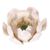 Lotus Conestick Incense Burner, 3.75 inch diameter, 2.25 inch height, porcelain