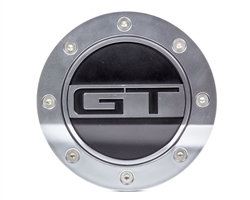 Drake Fuel Door GT Silver/Blk 15-   Mustang