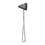 Miltex 9" Taylor Neurological Percussion Hammer - Large Head - Loop Handle - Chrome