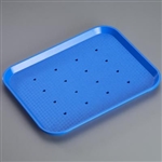 Sklar Plastic Procedure Tray, Perforated, 10-7/16" x 13-9/16" - Pack of 6