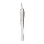 Miltex Adson Dressing and Tissue Forceps, 4.75", Micro Jaw, Serrated, 0.6 mm Wide