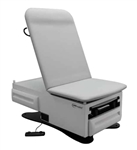 UMF FusionONE 3003 Power Hi-Lo Exam Table w/ Pneumatic Backrest, Stirrups, Drain Pan, Electrical Receptacle, Drawer Warmer & Foot Control