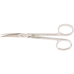 Miltex Surgery Scissors, Curved, Sharp-Sharp Points, Serrated Blade - 4-3/4"