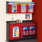 Clinton Theme Series "Fire House" Cabinets