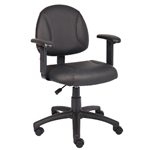 Boss Black Posture Chair with Adjustable Arms