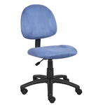 Boss Perfect Posture Deluxe Modern Microfiber Home Office Chair without Arms