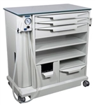 BR Surgical ENT Treatment Workstation w/ 3 Drawers & Built-In Suction Pump
