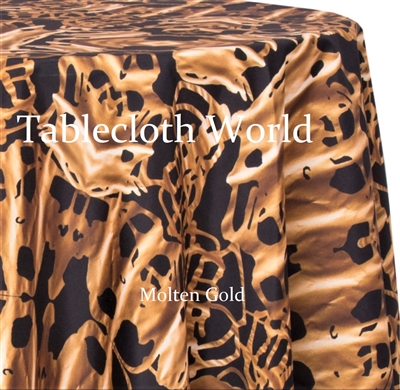 Molten Gold Custom Print Tablecloths