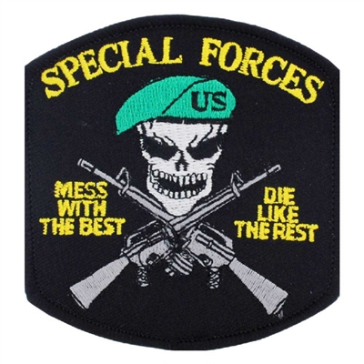 Army Special Forces Mess With The Best Patch PM0364