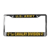 US Army 1st Cavalry Division License Plate Frame LFA26